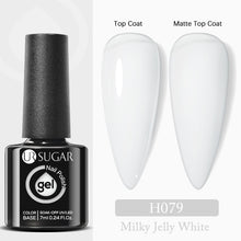 Load image into Gallery viewer, UR SUGAR 7.5ml 7ml Glass Bottle Milky Jelly White Gel Nail Polish White Color UV Led Gel Varnish For Manicure Nail Art Base Top