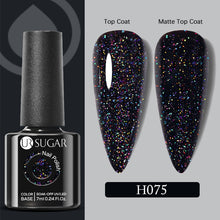 Load image into Gallery viewer, UR SUGAR 7ml Gold Glitter Gel Nail Polish Platinum Shining Mineral Sequins Soak Off UV LED Gel Nail Semi Permanent Manicure