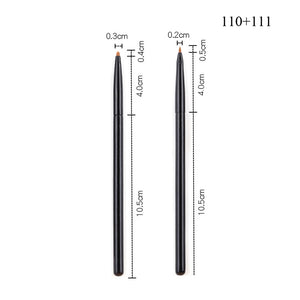 Professional Eyeliner Brush High Quality Black Flat Eyebrow Application Lip Tools for Cosmetic Makeup Instruments Supplies Kit