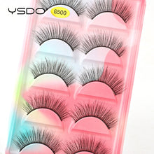 Load image into Gallery viewer, YSDO 5 Pairs Eyelashes Natural Long 3D Mink Lashes Fluffy Volume Mink False Eyelashes Cruelty Free Wispy Lashes Makeup Cilios
