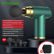 Load image into Gallery viewer, SITUOFUN Portable Massage Gun Deep Tissue Muscle Electric Massager Pain Relief For Body Neck Back Relaxation Fitness Slimming
