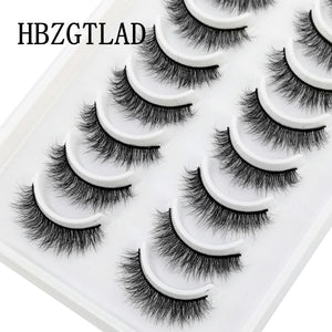 NEW 10 Pairs Natural False Eyelashes Fake Lashes Long Makeup 3d Mink Lashes Extension Eyelash Mink Eyelashes for Beauty 54