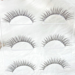 NEW Wholesale Mink Eyelashes 3pair lashes invisible band mink lashes reusable false eyelashes Makeup in Bulk