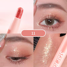 Load image into Gallery viewer, Diamond Glitter Eyeshadow Liner Pencil Eye Makeup Highlighter Waterproof Matte Pink Silkworm Champagne Gold Eyeliner Pen