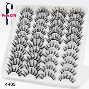 AYRMILLA 5/20Pairs 3D Mink Lashes Natural False Eyelashes Dramatic Thick Fake Eyelash Extension Faux Cils Wholesale Makeup Tools