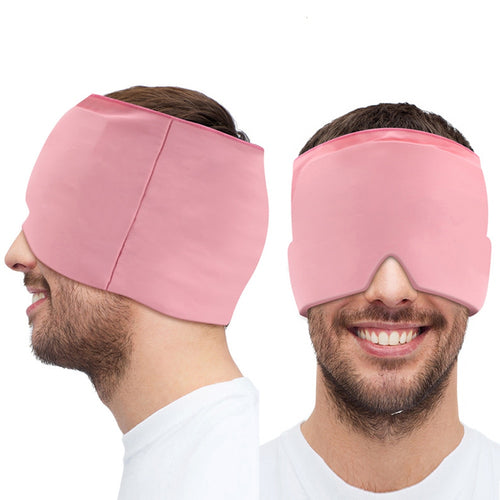 Gel Hot Cold Therapy Headache Migraine Relief Cap For Chemo,Sinus,Neck Wearable Therapy Wrap Stress Pressure Pain Relief Massage