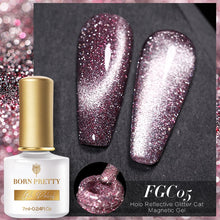 Load image into Gallery viewer, BORN PRETTY 7ml 9D Laser Cat Magnetic Gel Nail Gel Pink Magnetic Gel Soak Off UV LED Nail Varnish UV Gel Need Pink Nude Base