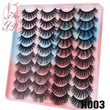 Load image into Gallery viewer, AYRMILLA 5/20Pairs 3D Mink Lashes Natural False Eyelashes Dramatic Thick Fake Eyelash Extension Faux Cils Wholesale Makeup Tools