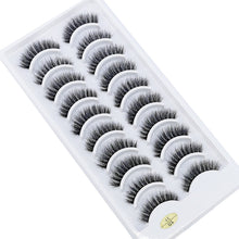 Load image into Gallery viewer, NEW 10 Pairs Natural False Eyelashes Fake Lashes Long Makeup 3d Mink Lashes Extension Eyelash Mink Eyelashes for Beauty 54