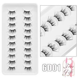 5/10Pairs 3D Mink Lashes Natural Eyelashes Dramatic False Eyelashes Faux Cils Makeup Wholesale Fake Eyelash Extension maquiagem