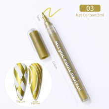 Load image into Gallery viewer, 1 Pc Nail Art Graffiti Pen Black Color UV Gel Polish Design Dot Painting Detailing Pen Brushes DIY Nail Art Adorn Tools