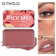 Load image into Gallery viewer, O.TWO.O Multifunctional Makeup Palette 3 IN 1 Lipstick Blush For Face Eyeshadow Lightweight Matte Lip Tint Natural Face Blush