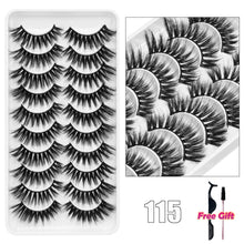 Load image into Gallery viewer, 5/10Pairs 3D Mink Lashes Natural Eyelashes Dramatic False Eyelashes Faux Cils Makeup Wholesale Fake Eyelash Extension maquiagem