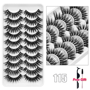 5/10Pairs 3D Mink Lashes Natural Eyelashes Dramatic False Eyelashes Faux Cils Makeup Wholesale Fake Eyelash Extension maquiagem