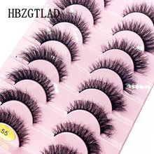 Load image into Gallery viewer, 41 Styles 10 pairs natural long 3D mink false eyelashes fake lashes makeup kit Mink Lashes extension eye lashes short eyelashes