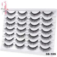 Load image into Gallery viewer, AYRMILLA Natural False Eyelashes 5/10/14Pairs Dramatic 3D Mink Lashes Thick Fake Eyelash Extension Faux Cils Makeup maquiagem