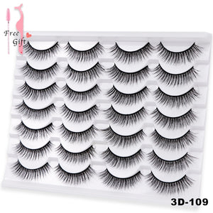 AYRMILLA Natural False Eyelashes 5/10/14Pairs Dramatic 3D Mink Lashes Thick Fake Eyelash Extension Faux Cils Makeup maquiagem