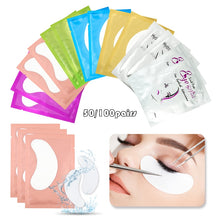 Load image into Gallery viewer, 50Pairs/Lots Eye Patches Eyelash Extension Under Eye Pads Makeup Eyelash Patches Tip Stickers Pads For Eyelash Extension Makeup