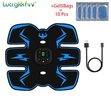Load image into Gallery viewer, USB Rechargeable EMS Muscle Stimulator Wireless Buttocks Hip Trainer Abdominal ABS Stimulator Fitness Body Slimming Massager