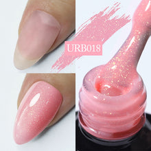 Load image into Gallery viewer, UR SUGAR 7ml Gold Glitter Gel Nail Polish Platinum Shining Mineral Sequins Soak Off UV LED Gel Nail Semi Permanent Manicure