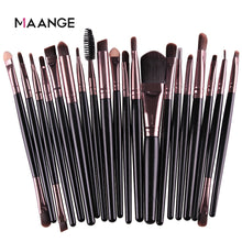 Load image into Gallery viewer, MAANGE 3/20 Pcs Makeup Brush Set Pro Eyeshadow Blending Foundation Powder Eyebrow Brush Double Head Brush Beauty Make Up Kits