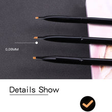 Load image into Gallery viewer, Professional Eyeliner Brush High Quality Black Flat Eyebrow Application Lip Tools for Cosmetic Makeup Instruments Supplies Kit