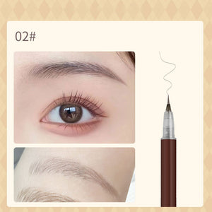 New 3/1Pc Waterproof Liquid Eyebrow Easy To Color Sweat-proof Eyebrow Pen 0.01MM Ultra Thin Head Eye Makeup Cosmetic Wholesale