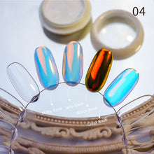 Load image into Gallery viewer, 1Box Nail Mirror Glitter Powder Metallic Colorful Dust Metal Effect Nail Glitter Gold Nail Art UV Gel Polish Chrome Flakes Dust