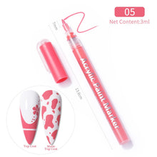 Load image into Gallery viewer, 1 Pc Nail Art Graffiti Pen Black Color UV Gel Polish Design Dot Painting Detailing Pen Brushes DIY Nail Art Adorn Tools