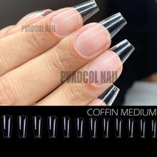 Load image into Gallery viewer, Gel Nails Extension System Full Cover Sculpted Clear Stiletto Coffin False Nail Tips 240pcs/bag