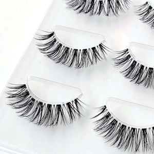 NEW Wholesale Mink Eyelashes 3pair lashes invisible band mink lashes reusable false eyelashes Makeup in Bulk