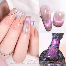 Load image into Gallery viewer, BORN PRETTY 7ml 9D Laser Cat Magnetic Gel Nail Gel Pink Magnetic Gel Soak Off UV LED Nail Varnish UV Gel Need Pink Nude Base