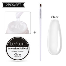 Load image into Gallery viewer, LILYCUTE 5ml Quick Extension Gel Construct Hard Gel Semi Permanent UV LED UV Gel Nail Art Design Faux Ongles Nails Accesorios