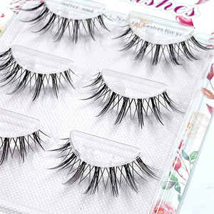NEW Wholesale Mink Eyelashes 3pair lashes invisible band mink lashes reusable false eyelashes Makeup in Bulk