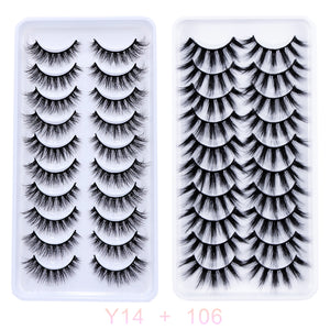 AYRMILLA 5/20Pairs 3D Mink Lashes Natural False Eyelashes Dramatic Thick Fake Eyelash Extension Faux Cils Wholesale Makeup Tools