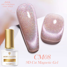 Load image into Gallery viewer, BORN PRETTY 7ml 9D Laser Cat Magnetic Gel Nail Gel Pink Magnetic Gel Soak Off UV LED Nail Varnish UV Gel Need Pink Nude Base