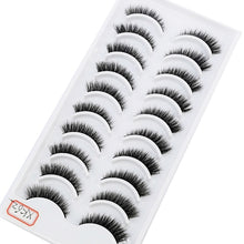 Load image into Gallery viewer, NEW 10 Pairs Natural False Eyelashes Fake Lashes Long Makeup 3d Mink Lashes Extension Eyelash Mink Eyelashes for Beauty 54