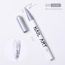 Load image into Gallery viewer, 1 Pc Nail Art Graffiti Pen Black Color UV Gel Polish Design Dot Painting Detailing Pen Brushes DIY Nail Art Adorn Tools