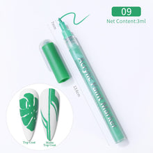Load image into Gallery viewer, 1 Pc Nail Art Graffiti Pen Black Color UV Gel Polish Design Dot Painting Detailing Pen Brushes DIY Nail Art Adorn Tools