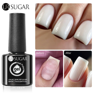 UR SUGAR 7ml Gold Glitter Gel Nail Polish Platinum Shining Mineral Sequins Soak Off UV LED Gel Nail Semi Permanent Manicure