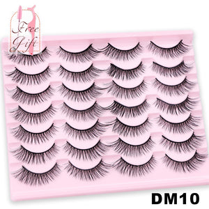 AYRMILLA Natural False Eyelashes 5/10/14Pairs Dramatic 3D Mink Lashes Thick Fake Eyelash Extension Faux Cils Makeup maquiagem