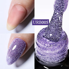 Load image into Gallery viewer, UR SUGAR 7ml Gold Glitter Gel Nail Polish Platinum Shining Mineral Sequins Soak Off UV LED Gel Nail Semi Permanent Manicure