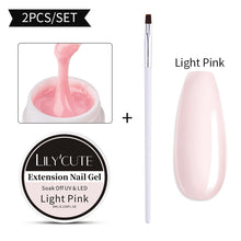 Load image into Gallery viewer, LILYCUTE 5ml Quick Extension Gel Construct Hard Gel Semi Permanent UV LED UV Gel Nail Art Design Faux Ongles Nails Accesorios