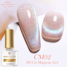 Load image into Gallery viewer, BORN PRETTY 7ml 9D Laser Cat Magnetic Gel Nail Gel Pink Magnetic Gel Soak Off UV LED Nail Varnish UV Gel Need Pink Nude Base