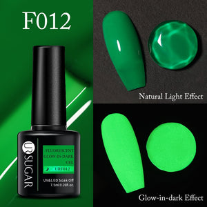 UR SUGAR 7.5ml Thermal Ultra-thin Glitter Gel Soak Off UV Gel Color-chaging Snowflake Temperature Color Change Nail Art Varnish