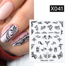 Load image into Gallery viewer, Harunouta 1 Sheet Nail Water Decals Transfer Lavender Spring Flower Leaves Nail Art Stickers Nail Art Manicure DIY