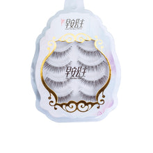 Load image into Gallery viewer, 4pairs Natural False Eyelashes Thin Band Hand Made Short Lighter Eyelash Cosplay Korean Fashion Wispy Extension Makeup Tools